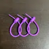 Organizador Bobinador de Cable de Rana de 120 mm Sujetacables Accesorios para Equipaje Ropa Hoja Acrílica Cordón Hebilla de TPR Silicona