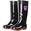 Botas de lluvia altas para hombre, zapatos impermeables, cálidos antideslizantes para pesca de mujer, zapatos de goma para trabajo en cocina, cubrebotas para lavado de autos