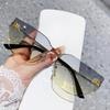 Transfronterizo Nuevo Sin Marco Letra M Mui Home Gafas de Sol Ojo de Gato Modernas Gafas de Sol de Sentido Avanzado Gafas de Sol para Hombres y Mujeres