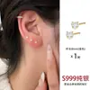 Pendientes de Plata de Ley S999 Corazón Mini Fresco y Dulce Circonita Estilo Fresco Accesible de Lujo Pendientes Joyería para Orejas Venta al por Mayor