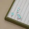 Colgante de Flor de Lazo Incrustado con Circonita Accesorios de Joyería DIY Paquete de Materiales para Pulseras Pendientes Aleación que Conserva el Color