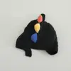 Gorros Infantiles Primavera y Otoño Nuevo Estilo Lindo Dibujo Animado Dinosaurio Gorro de Punto para Niños y Niñas Bebé Cálido Protector de Orejas Lana Moda