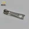 Fábrica em estoque atacado novo No. 5 nylon puxador liga de zinco galvanizado branco mala roupa casaco cabeça de zíper