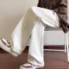 Pantalones de chándal holgados para hombre para otoño e invierno, pantalones anchos fluidos para hombre, pantalones largos casuales de moda, pantalones deportivos rectos de otoño