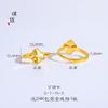 Tienda de oro con anillo de panal de oro arenado espejo CNC de alta gama escama de dragón disco anillo de amor regalo femenino
