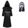 Túnica con Capucha de Cruz para Sacerdote Medieval, Múltiples Tallas, Unisex, Disfraz de Cosplay para Halloween, Dropshipping Transfronterizo