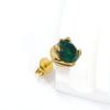 Aretes de Flor Giratoria de Diamante Pequeños Frescos Estilo Japonés y Coreano para Mujer Ins Nicho Gama Alta Versátiles Elegantes Joyería para Orejas de Acero de Titanio