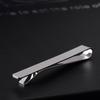 Pisacorbatas Casual de Acero Blanco para Hombre Negocios Carrera Simple Plata Pisacorbatas Oro Pin de Moda Caja de Regalo