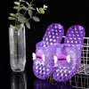 Zapatillas de Cristal para Mujer Antideslizantes de Princesa Transparentes de Fondo Plano para Baño Ducha Hogar Suela Gruesa Sandalias de Playa para Exteriores