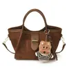 Bolsa Feminina Estilo High-End Yuezi 2026 Nova Moda Bolsa de Mão para o Dia a Dia Bolsa Transversal Elegante Versátil Bolsa de Ombro Estilo Balde