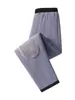 Calça Grossa Aconchegante Forrada com Fleece Outono Inverno para Homens, Tamanho Grande Algodão Casual Esportiva, Calça Quente de Pai Transfronteiriça