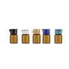 1ml2ml Frasco marrom com trava Frasco marrom pequeno para amostra Frasco com tampa de rasgar Frasco pequeno para teste de óleo essencial vidro