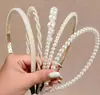 Transfronterizo Nuevo 2025 Diadema Retro de Perlas y Rosas Coreana de Doble Capa para Salir Accesorios Populares Dulces Franceses para el Cabello
