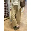 Calça Harem Lanterna Balão Khaki de Verão para Mulheres Baixas, Tamanho Grande, Casual Emagrecedora, Cenoura Nove Pontos