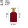 Frasco de Perfume Veludado 45ml Frasco de Vidro Transparente com Spray em Estoque, Frasco Recarregável com Tampa de Liga de Zinco, Frasco de Perfume Vazio