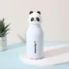 Nova Caneca Térmica de Aço Inoxidável 316 Desenho Animado Cabeça de Animal a Vácuo Caneca com Canudo para Estudante Portátil para Viagem ao Ar Livre