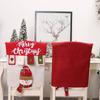 Decorações de Natal cor de desenho animado boneca tridimensional capa de cadeira alce capa de cadeira de mesa adereços de vestido de cozinha atacado