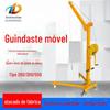 Guindaste móvel de atacado, guindaste pequeno portátil de empurrar com a mão, guindaste pequeno móvel elétrico de carga e descarga