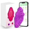 App Control Remoto Inteligente Vibrador Erótico Portátil Invisible Ventosa de Pie de Pulpo Masturbación Femenina Vibrador de Masaje Clitoriano