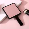 Espejo de Maquillaje de Mano de Color Caramelo, Espejo Portátil, Mini Espejo Lindo, Espejo para Retoques de Maquillaje para Estudiantes, Espejo de Mano con Mango