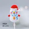Decoración Pastel Navideño 2025 Moño Campana Enchufe Árbol de Navidad de los Deseos Estrella de Cinco Puntas Vela Decoración para Hornear