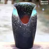 Vaso de flores carnudo doméstico fita de incisão alta entalhe planta zisha cerâmica penhasco pilha velha vaso respirável