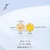 Puzaojin Te Trae el Mismo Estilo de Accesorios DIY de Oro Antiguo con Cuentas Espaciadoras Pequeñas de Margarita Incrustadas de Diamantes para Pulseras y Collares de Cuentas