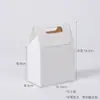 Cajas tipo torre de papel kraft al por mayor, cajas de regalo portátiles estilo ins, cajas de cartón negro para recuerdos de boda.