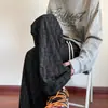 Novas calças xadrez casuais versáteis, estilo outono, soltas, para homens, calças esportivas de perna reta, tie-dye de veludo cotelê