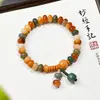Pulseira de Contas de Ábaco de Dunhuang com Sementes de Bodhi Pulseira de Contas de Oração de Círculo Duplo para Mulheres Atacado Dunhuang Transfronteiriço