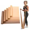 Faixa elástica de látex para yoga para mulheres, para abertura dos ombros, levantamento dos glúteos, alongamento das costas e treinamento muscular, faixa elástica personalizável