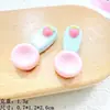 Juguete de Comida Simulada Cuchara Hecha a Mano Caja de Yogur Accesorios de Resina Pegamento de Crema para Manualidades Pasador Caja de Joyería Material para Joyería