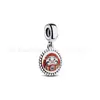 Pulseira Panjia S925 Cobre Branco Banhado a Prata Osso de Cobra com Pingente de Contas Série Clássica Contas Venda Quente Joias DIY