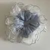 Goma de Pelo de Malla de Encaje Burbuja Fresca de Colores para Mujer, Estilo de Alta Gama, Grande Versión Coreana Goma para Peinados de Moño