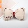 Otoño e Invierno estilo coreano conejo flor de cinco pétalos relleno de algodón bordado pajarita diy tocado flor accesorios de joyería accesorios de ropa