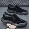 Sapatos de Trabalho Masculinos 2025 Novo Outono Respirável Bico Fechado Sapatos de Construção Modernos Versáteis Solado Macio Esportivos Casuais