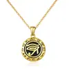 Colgante de Oro Real Vintage Collar de Acero de Titanio Estilo Melad 2025 Avanzado Nuevo Corazón Manchado de Aceite para Mujer Collar Versátil
