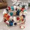 Regalo de Navidad Transfronterizo Pulsera Bohemia de Cuentas Multicapa Pulsera de Navidad para Mujer con Cuentas de Cristal para Hacer Tú Mismo