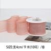 Fita de Fio Chiffon com Cauda de Peixe de Kapok de 4cm Fita de Fio Plissado Brilhante Acessórios de Cabelo Laço Artesanal DIY Materiais Florais