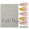 FULL BEAUTY pegatinas de arte para uñas transfronterizas estilo ins estrella plateada dorada de cuatro colores estrella octagonal pegatinas de arte para uñas de estilo