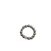 Anillo Elástico de Plata Esterlina S925 Cubo de Azúcar Perla Austriaca Swarovski Diseño Nicho Anillo para Dedo Índice de Mujer Modelo Nuevo 2024