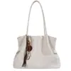 Bolsa Grande Capacidade Retrô Feminina 2026 Nova Outono Casual Bolsa de Ombro Estilo Coreano Simples Prática Bolsa Tote para o Dia a Dia