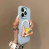 Capa Magnética de Geléia Dois em Um para Celular Adequada para Apple 17Promax Nova Anti-Queda Personalizada Pequena Fresca Estampa de Desenho Animado