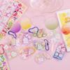 Gu pan al por mayor acrílico transparente gu Ka brillo degradado gu Ka Niños diy gu Ka accesorios mascota Pegatinas Láser para mascotas