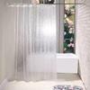 Venta directa del fabricante: Cortina de Ducha Translúcida Cubo de Agua 3D, Cortina Impermeable, Antiadherente, Engrosada, Cortina Antimoho para Baño