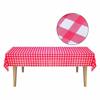Takeaway de catering descartável biodegradável toalha de mesa de pedra toalha de mesa de festa de aniversário à prova d'água e à prova de óleo xadrez vermelho mesa atacado