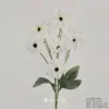 Flores Artificiais Brancas para Decoração de Casamento, Flores de Seda, Ornamentos de Flores Artificiais, Arte Floral Seca, Materiais de Rosa, Arranjo de Flores para Corredor, Arranjo de Parede e Chão