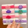 Lazos para el cabello lindos para niños, color caramelo dulce, lazos para el cabello para niñas, gomas para atar el cabello, tendones que no lastiman al bebé, anillo para el cabello de alta elasticidad