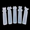 Pegamento de gota de cristal DIY variedad de moldes de marcapáginas de dibujos animados ballena garra de gato cola de pez conejo gato espejo accesorios de alta permeabilidad