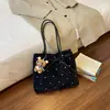 2026 Nova Bolsa de Mão Retrô Casual com Bolinhas Moda Bolsa de Ombro Único para Sob o Braço Bolsa Grande Capacidade para o Dia a Dia